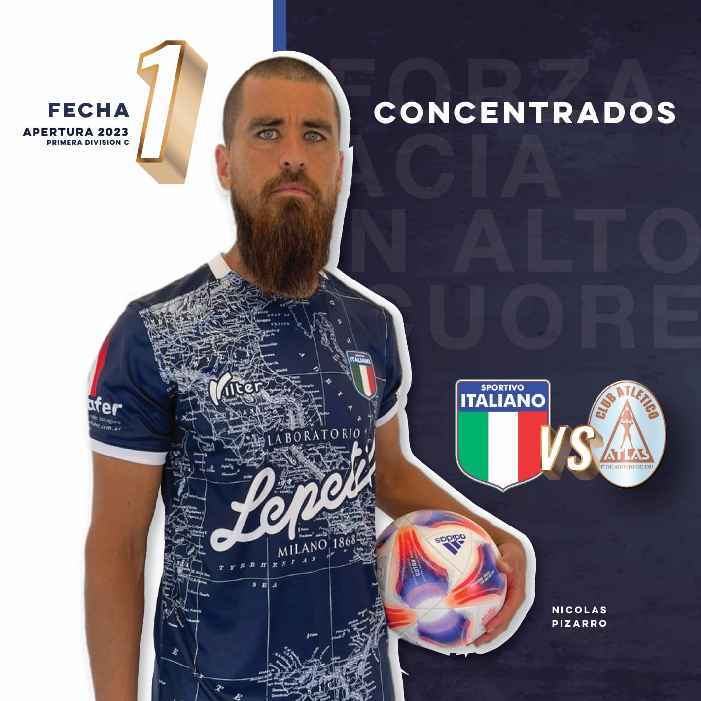 Club Sportivo Italiano on X: 📌LOS CONCENTRADOS Estos son los concentrados  de Sportivo Italiano para recibir, el viernes a las 20:00, a Atlas por la  fecha 1 del campeonato. #VamosTano🇮🇹  /