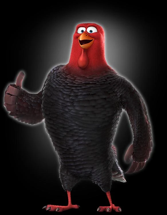 Red_BlackOTD's tweet photo. Today's red and black character of the day is Jake from Free Birds! https://t.co/VZEhc9hHpG