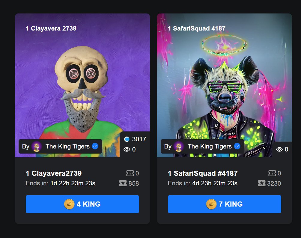 crysto101's tweet photo. Two @MutantNFTs raffles from @TheKingTigerz left! 🎟️
Good luck! 🤞🏾
#NFT #CNFT #Raffles #MutantLabs #Cardano #WeTheKings https://t.co/xK7oIyUkUO
