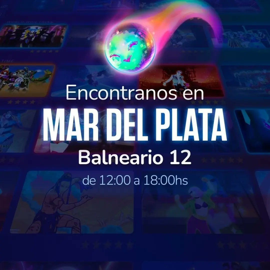 VaneRedLady's tweet photo. Voy a cumplir mi sueño de jugar #JustDance en un stand en la playa 🤩 

Los esperamos este finde en el Balneario 12 🏖 Punta Mogotes, Mar del Plata 

#justdance #jdarg #mdq #lafeliz  #Argentina https://t.co/FfhNwTimgA
