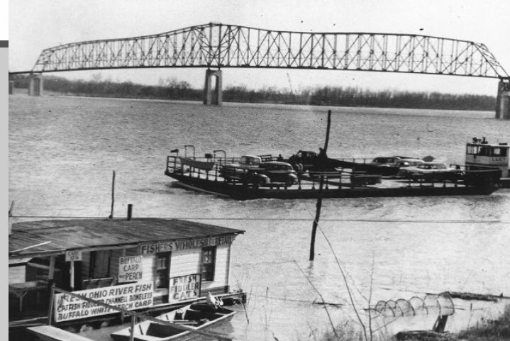 SenatorClements's tweet image. I can’t begin to say what a glorious day it was on June 1,1956 when a bridge from Union County,KY to Shawneetown Illinois(Gallatin Co.) opened! Check out the large crowd &amp;amp; @kystatepolice who helped open the bridge that would eventually bear my name! #ohioriver