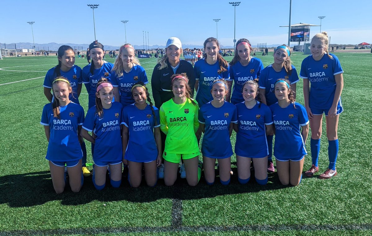 BarcaAcademyCLB's tweet photo. Great performance from our 2008 and 2005 teams in Arizona last week during the National League Pro games 💪🏽                                                      Special mention to our 2005G team for qualifying for Nationals  👏🏽🔵🔴

#barcaacademy #fcb #fcbarcelona #fcbmethodology https://t.co/jjtEoGwYqx