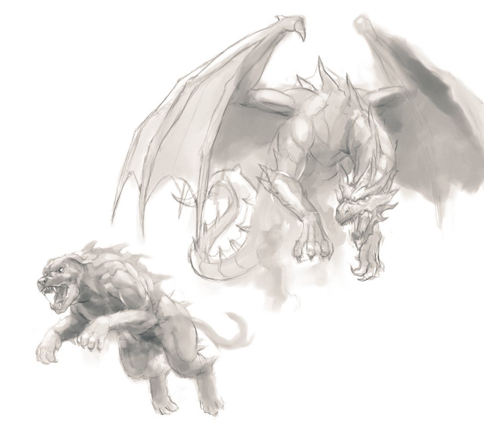 Sneak peek of this week's set: Shadow Dragon and Shadow Mastiff!

Much more at patreon.com/PaperMage and sites.google.com/view/papermage…

#ttrpg #dnd #paperminiatures #DigitalArtist #dungeonsanddragons