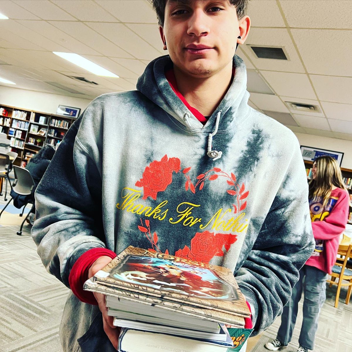 KJSHLibrary's tweet image. Books are flying off the shelves as competitors prep for #40bookchallenge 2023!