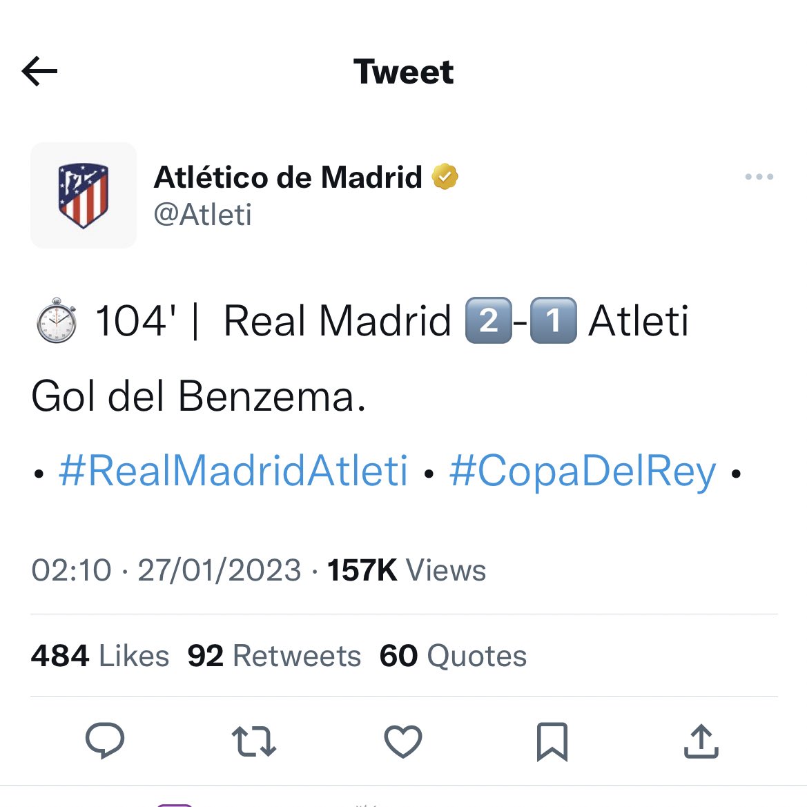 theMadridZone's tweet photo. Atléti’s official account. 🤦‍♂️ https://t.co/4lOJuqW8Gm