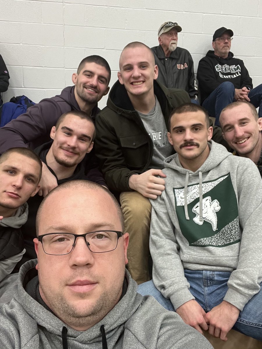 When your hair game is so on point the team shares the look ⁦<a href="/LECwrestling/">Lake Erie College Storm Wrestling</a>⁩