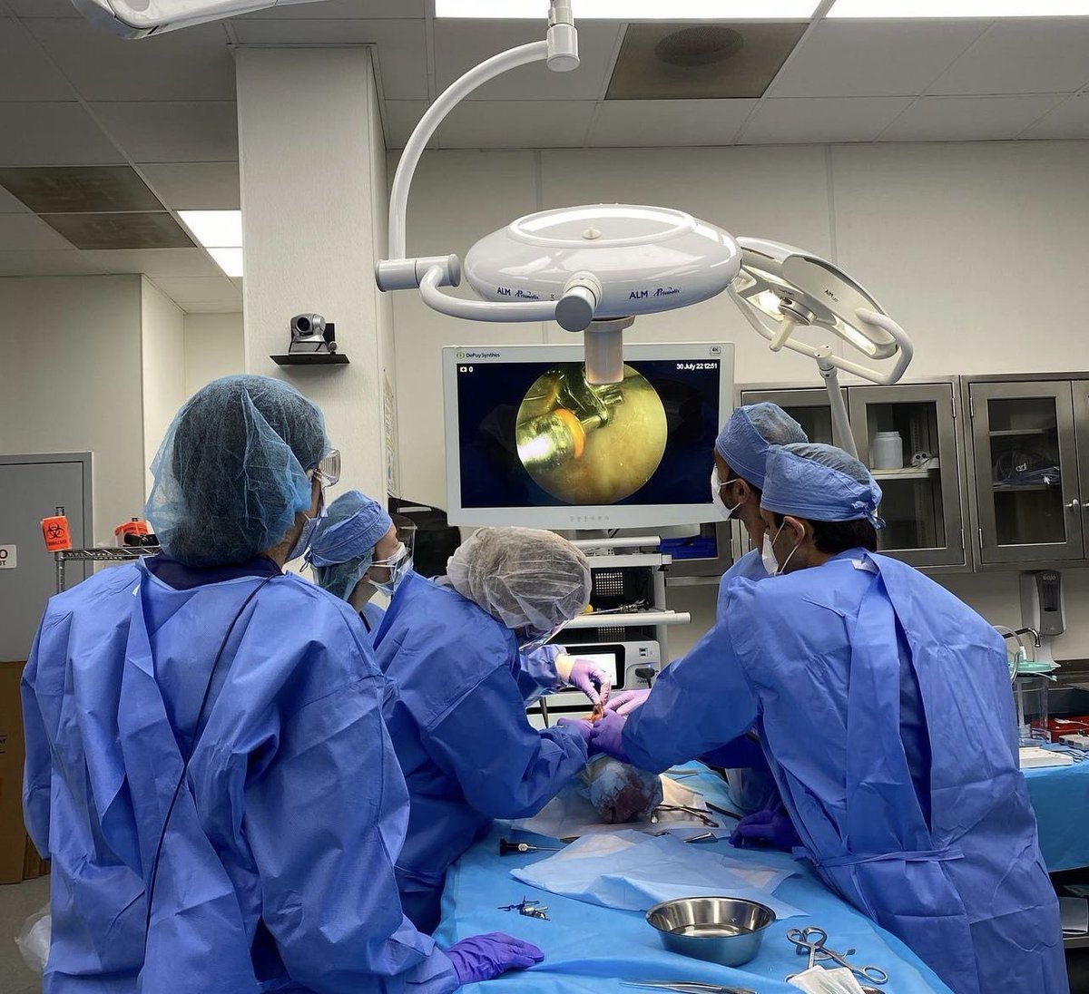 Penn_ENT's tweet photo. #ThrowbackThursday to when the @PennSleepSurg team, Dr. Marianna Evans, and Dr. Anthony Prousi attended the Synthes Skeletal Sleep Surgery Course in the summer of 2022! https://t.co/gFQt6dOWzS