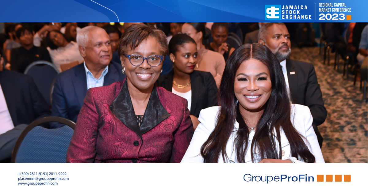 GroupeProFin's tweet photo. #Jour2 #JSEConference2023 @jastockex était très enrichissant... Certaines personnalités ont retenu notre attention tels que Dr. Marlene Street Forrest, Directeur Général du Jamaica Stock Exchange (JSE), Eva Mitchell du @TTStockEx https://t.co/LQBqLIEIUe