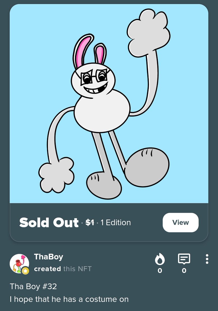 Immediatly sold!! 
Holder: VBUBLE9

#nftcollector #NFTCommunitys #NFTsales #NFTCommumity #Cryptos #cryptoart