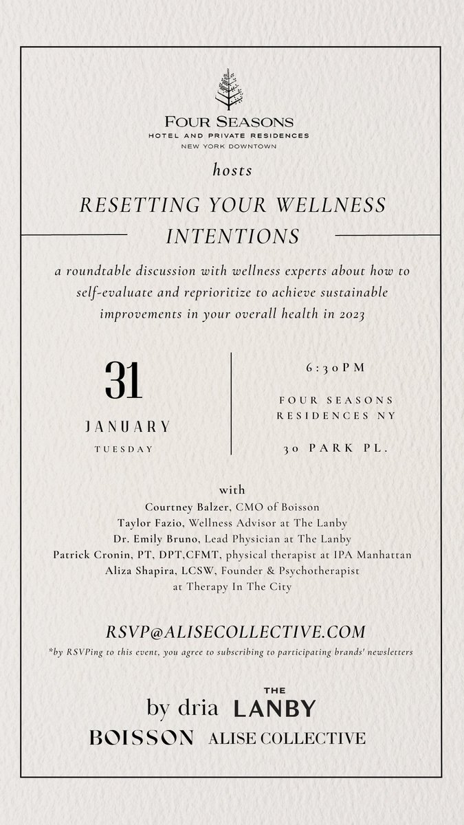 IPANYC1's tweet photo. Our physical therapist Patrick Cronin PT, DPT, CFMT will be participating in a round table discussion with @TheLanby on Tuesday, January 31st at 6:30pm. Please RSVP to this free event at RSVP@ALISECOLLECTIVE.COM. We hope to see you there! https://t.co/O6HSpIpTZR