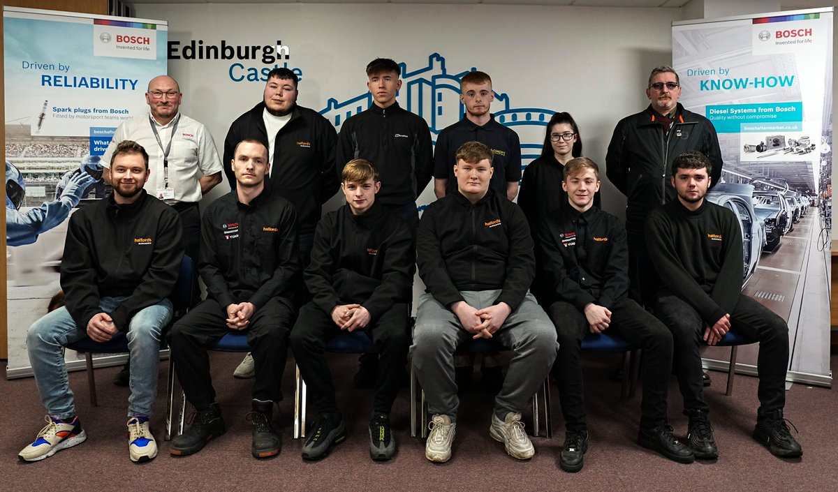 It was with great delight we welcomed our very first Commercial Tyres apprentices to the Bosch STB today as part of our new training partnership with <a href="/Halfords_uk/">Halfords</a>  McConechys. All the very best to the apprentices and thanks again to Halfords for choosing Bosch!