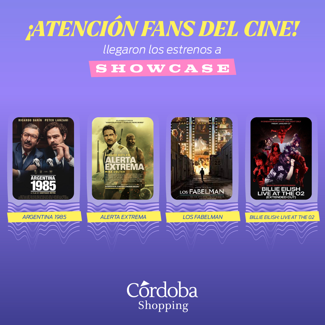 🎥 Cinefil💜s, ¿están ahí? 🎥 Ya tenemos los estrenos de esta semana para que vengas a disfrutar 🎬 Así que elegí tu peli fav y ¡te esperamos! 🍿