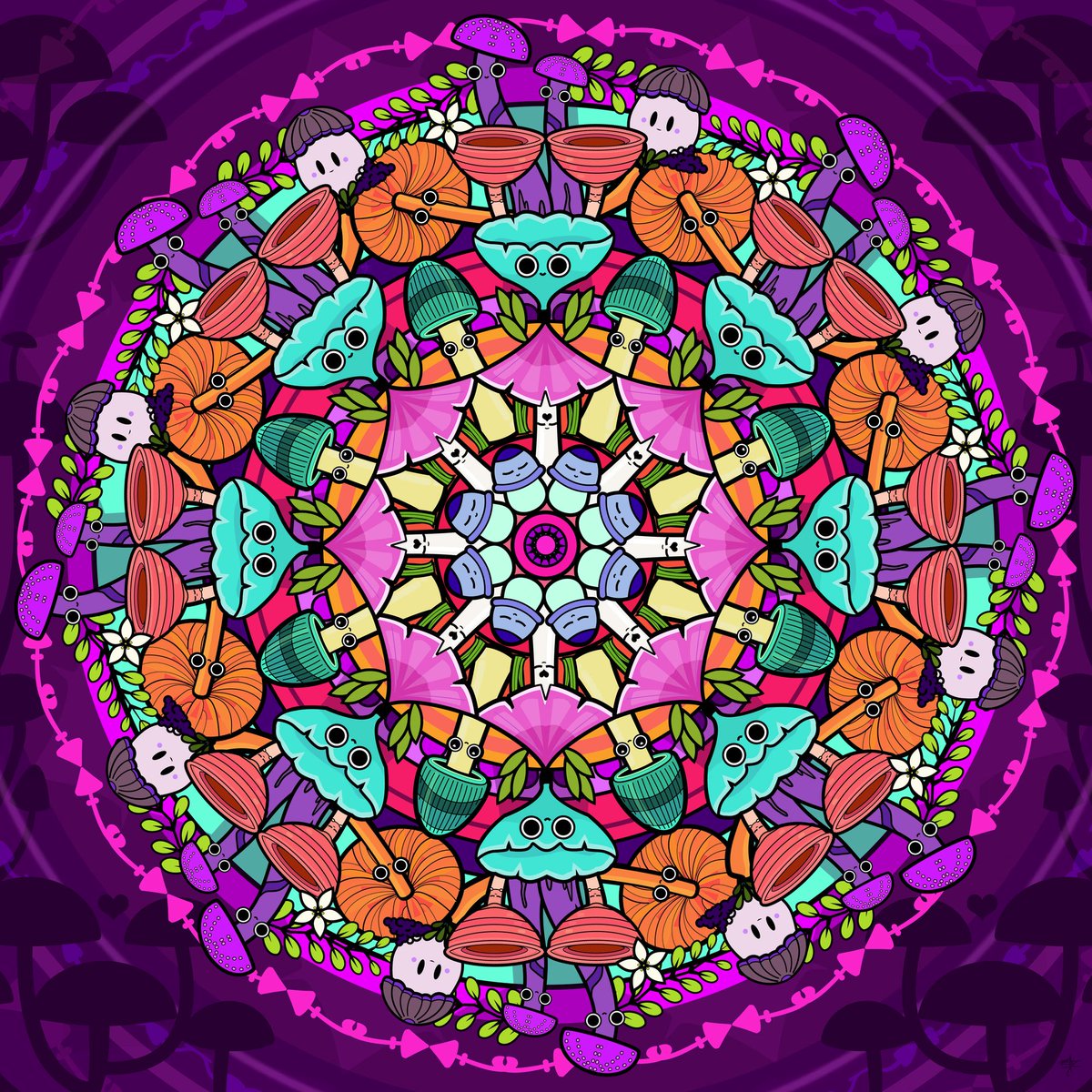 CryptGem's tweet photo. 😍 NFTs 😍
"Mushroom Meditation in Violet"
By: @miss_olive47 https://t.co/TFVakmecTa