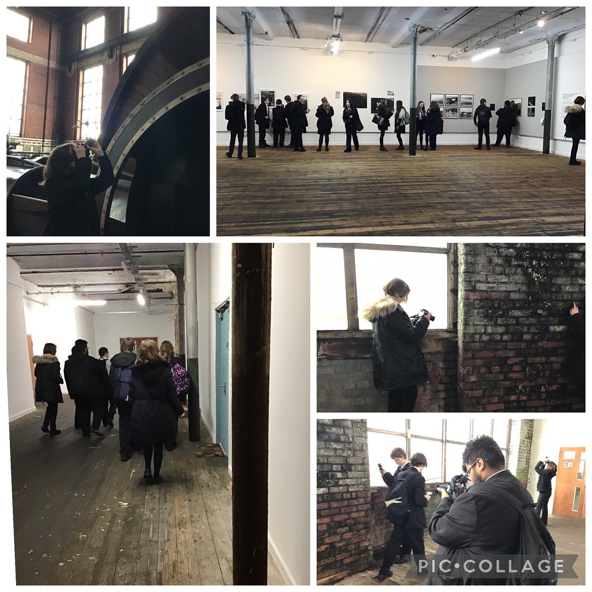 Misswalmsleyart's tweet photo. We had a fantastic afternoon @SpinnersMill @OpenEyeGallery with our Year 10 photographers. Our students collected lots of photos for their coursework and learnt about what it’s like to be a curator. @JanetMadden13 @BedfordHighSch @BedfordArts https://t.co/ccklYaWmI8