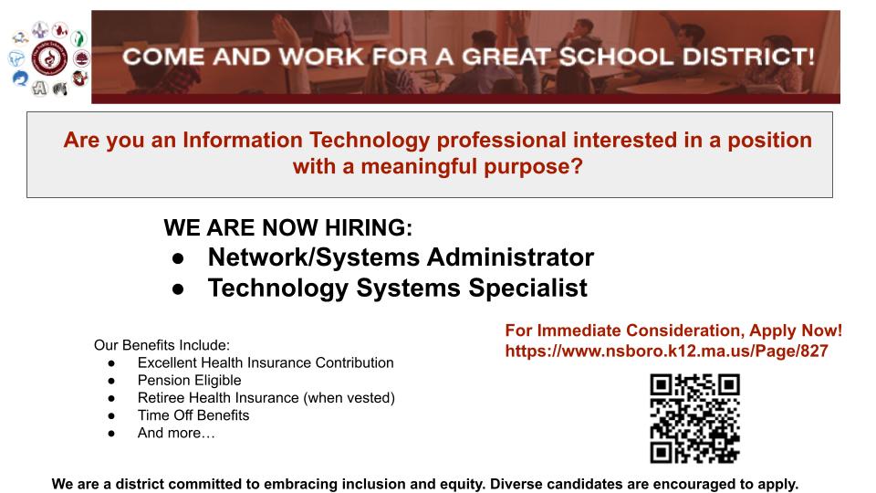 Public Schools of Northborough and Southborough HR (@nsborohr) on Twitter photo 