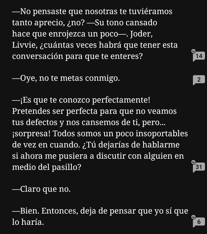 alibookfriki's tweet photo. lo identificada que me siento con Liv en este sentido y lo agradecida de que existan personas como Beca 🥹🫶 #LPC11 https://t.co/bCRFV6bLHK