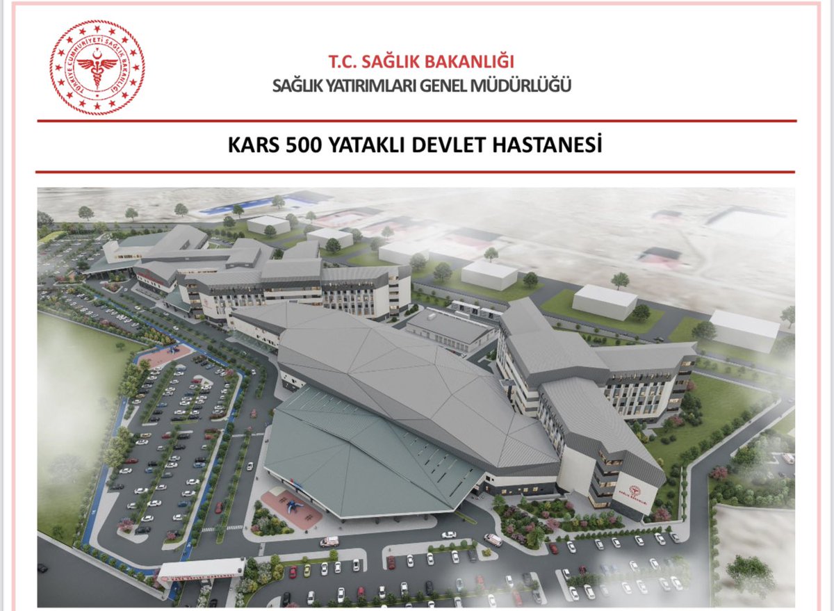 ahmetarslan36's tweet photo. Kars 500 Yataklı Devlet Hastanemizin yapılan ihalesine uygun teklifler gelmiş olup; geçerli olan 7 teklifin değerlendirilmesi devam ediyor. 

Bölge hastanesi olarak hizmet verecek olan hastanemiz Kars’ımıza ve bölgemize hayırlı olsun. https://t.co/WDTfRSZHQs
