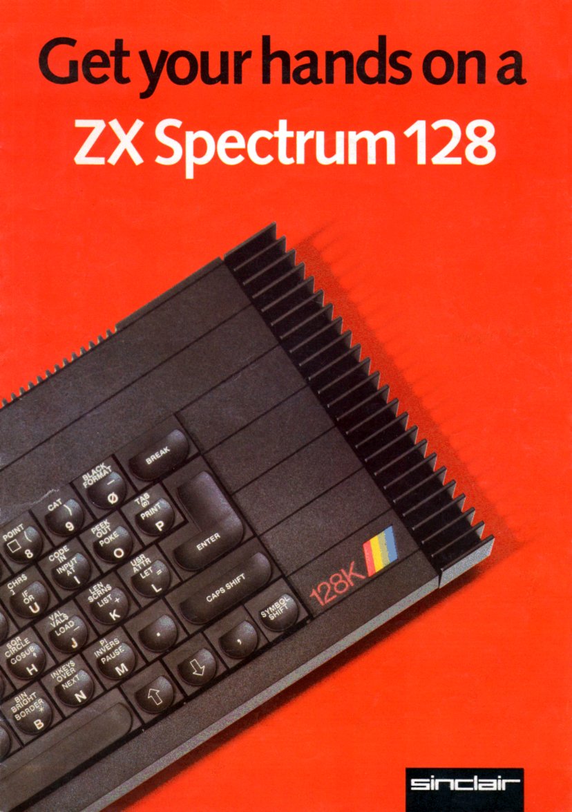 MarkRJones1970's tweet image. Brochure from #SinclairResearch from 1986 for their new 128 #ZXSpectrum. Includes reference to the 2 #OceanSoftware titles that came with it, specially expanded versions of The NeverEnding Story &amp;amp; Daley Thompson's Supertest #RetroGaming I bought 1 of these in1986 &amp;amp; STILL own it.