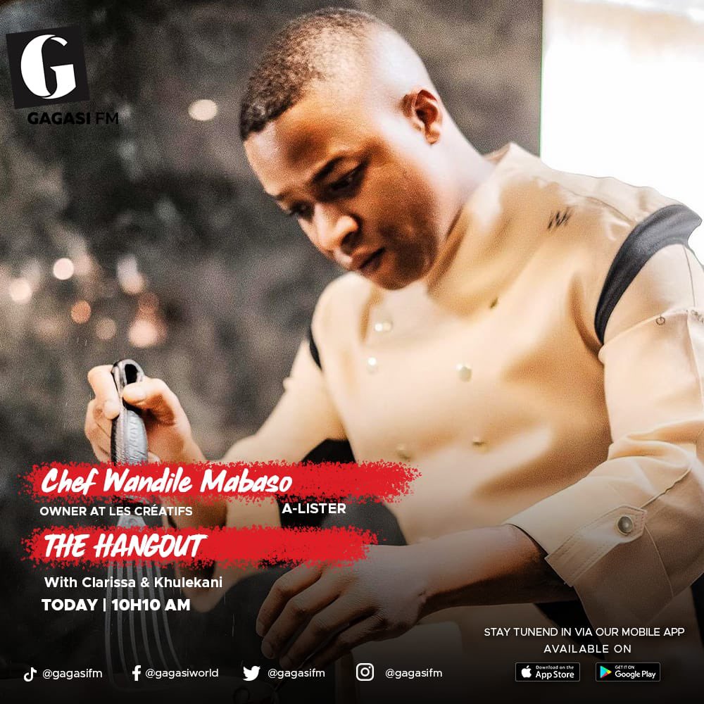 Chef Wandile will be on <a href="/gagasifm/">Gagasi FM</a> tomorrow morning at 10:10 talking about his recent experience in Davos at the World Economic Forum 2023, his menu Afrique Moderne- “flavours of South Africa” &amp; the future of African Gastronomy. Tune in 📻