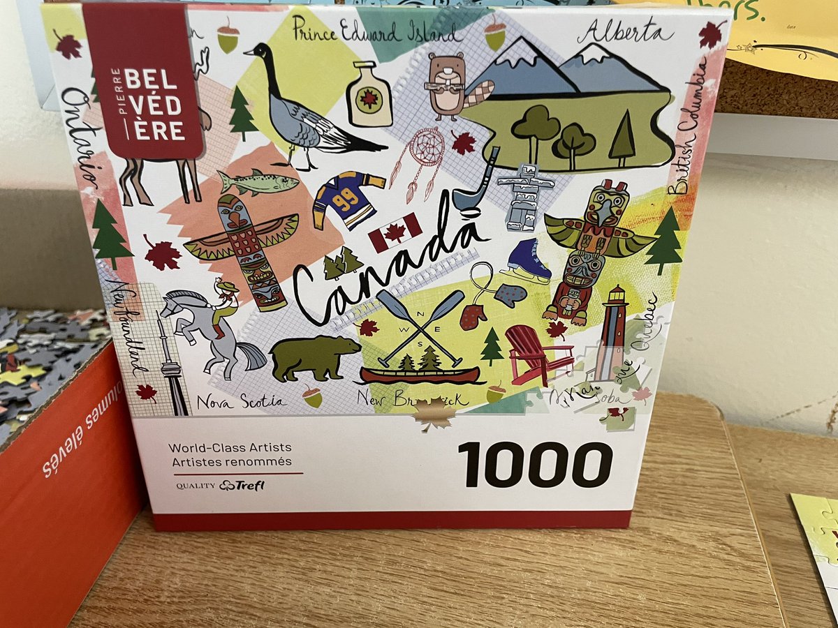 LambtonEast's tweet photo. Students have been busy working on our community puzzle. #teamwork #studentengagement #lkdsb https://t.co/fJwyXIcJRd