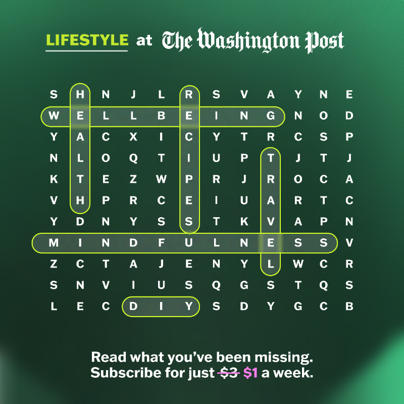 washingtonpost's tweet photo. Searching for fresh lifestyle content? Find it at The Post.