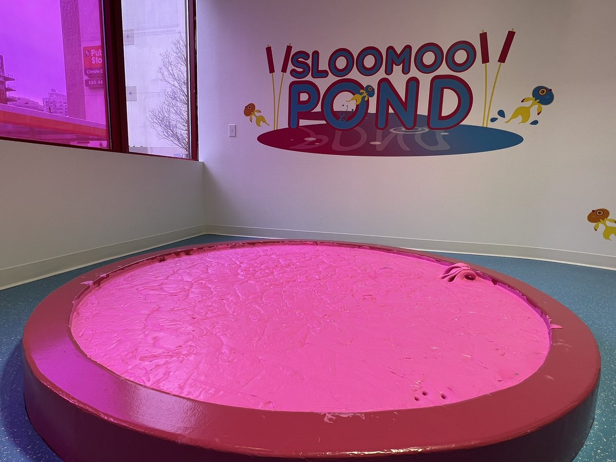Lisa_Fielding's tweet photo. It’s a slime lovers paradise inside the @Sloomootute ! Come inside the latest immersive, gallery-inspired space designed to peak the senses and bring out the slime lover in all of us! @WBBMNewsradio #sloomooinstitute #slime https://t.co/0Twhwi1Wrb