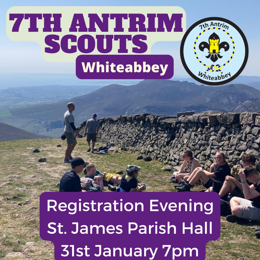 We're open for new youth members from ages 6 to 18!

Want to know more?  You are invited to our open evening on Tuesday 31st January at St.James Parish Hall in Whiteabbey at 7pm.  Put it in your diary now! 

Everyone welcome.

#scouts #whiteabbey #getoutside #scoutingforall