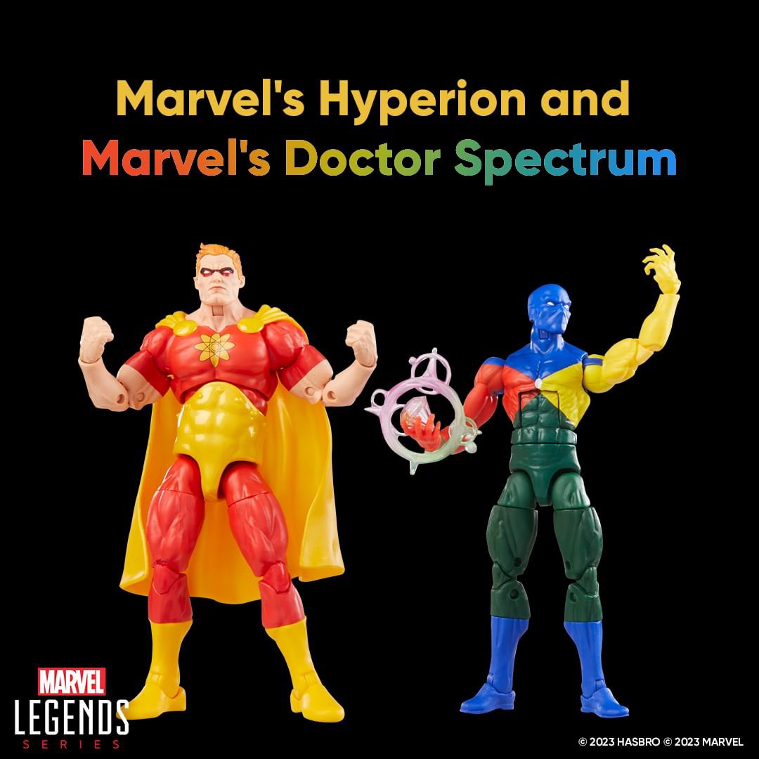 MarvelLegendsHQ's tweet photo. Squadron Supreme 2-Pack revealed!
#Marvel #MarvelComics #MarvelLegends #SquadronSupreme #Hyperion #DoctorSpectrum https://t.co/Wr7A0z7aFv