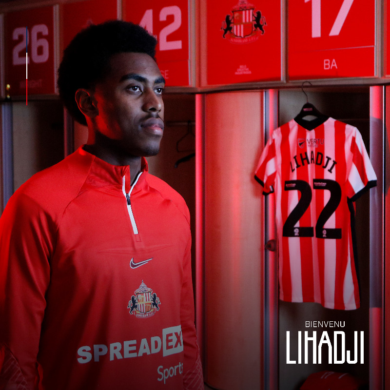 SunderlandAFC's tweet photo. 👋 We are delighted to confirm the signing of France Under-21 international Isaac Lihadji! 

#BienvenuLihadji 🇫🇷