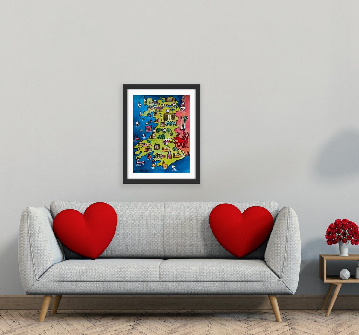 ‘Cymru’ Dorian Spencer Davies style. 36x48cm original watercolour painting. #WALES #cymru #welshart #welshartist #cymruambyth