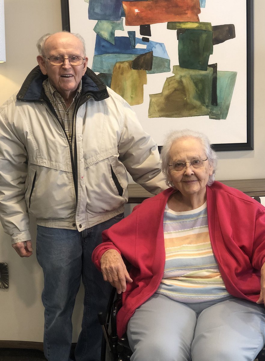 Please help us welcome the sweetest couple to our Assisted Living at Bethany Pointe 🏡 Cass &amp; Gay ~ we are so glad you are now a part of our BP family ♥️ #bethanypointehc #TrilogyHS #wherefamilycomestolive