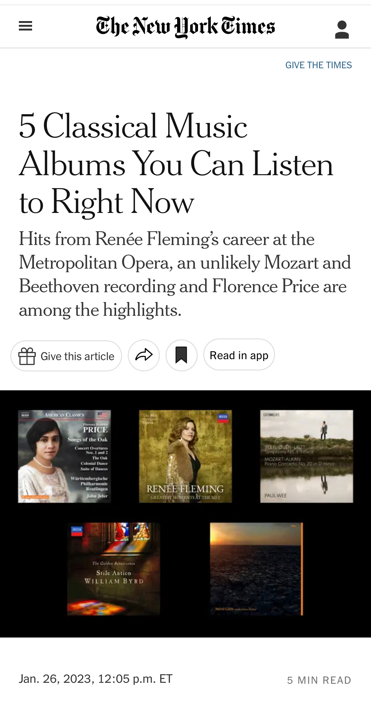5 Classical Music Albums You Can Listen to Right Now - The New