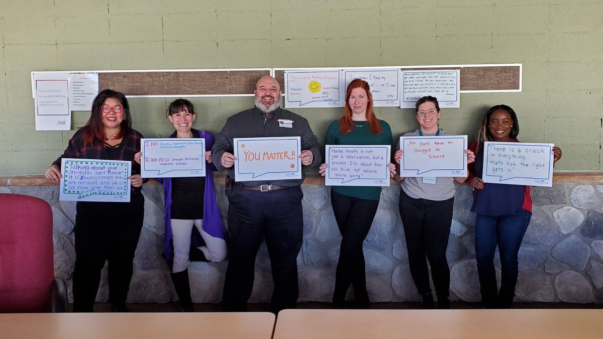 hullcalgary's tweet photo. 1 in 2 people struggling with mental health are not getting the help they need. Let's change this!
For #BellLet’sTalkDay, the Hull Services Team wanted to share some important messages with you. https://t.co/mAMgNryMkT