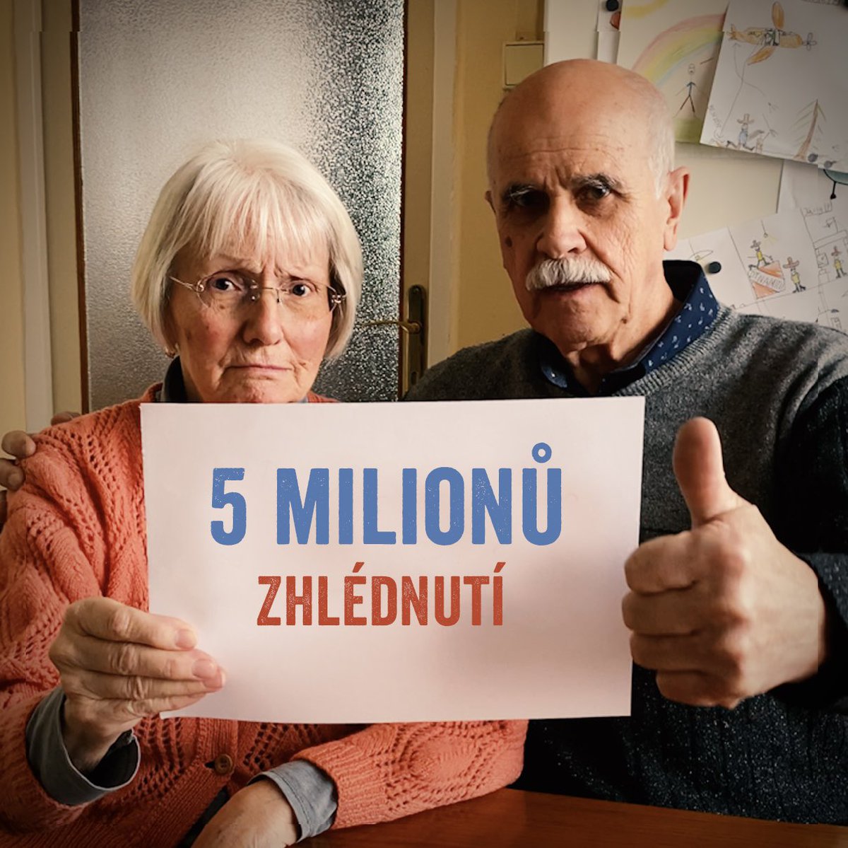 Wow, tak to jsem fakt nečekal. Video "Staříci" dnes překonalo hranici 5 milionů.

Děkuji všem, kteří jej pomáhali šířit. Hlavně pak týmu <a href="/danusenerudova/">Danuše Nerudová</a> i <a href="/general_pavel/">prezidentpavel</a>. Tenhle vzkaz od starší generace měl smysl. Je dobře, že se ohradili. 

A zítra to potvrdíme ve volbách.✌️🇨🇿