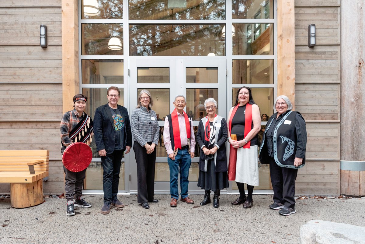 UBCLonghouse's tweet photo. The First Nations Longhouse has a new addition! Actually, the new wing finally completes the facility's original design, which was left undone at the time. And just in time to help us celebrate the 30th anniversary of the Longhouse's opening in 1993 -- and @Xwi7xwaLibrary's too! https://t.co/CX8andICUH