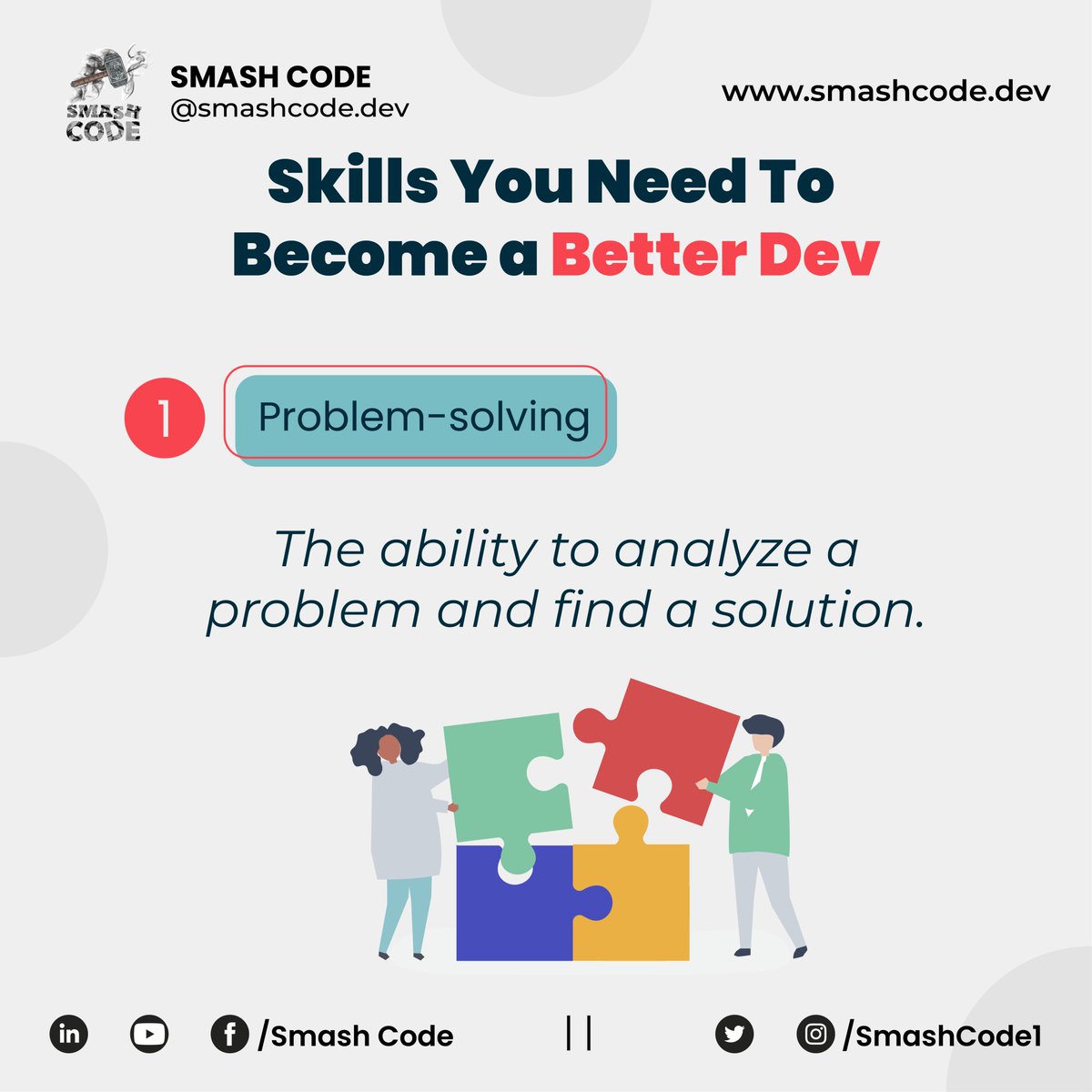 Smashcodedev's tweet image. &quot;Skills You Need To Become a Better Dev &quot;
Web link in the first comment...
#smashcode #letsconnect #webdevelopmentjobs #website #webdevelopmentcourse #webdevelopementtricks #webdev #webdevelopments #webdeveloperagency #WebDevelopmentTraining #webdeveloper #webdevelopers #webdev