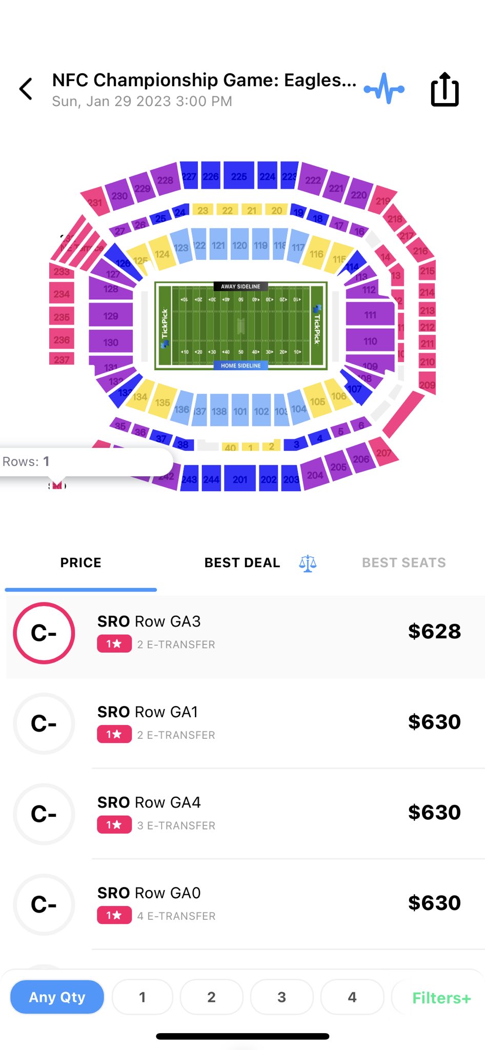 TickPick on Twitter "FieldYates Current getin prices for both games