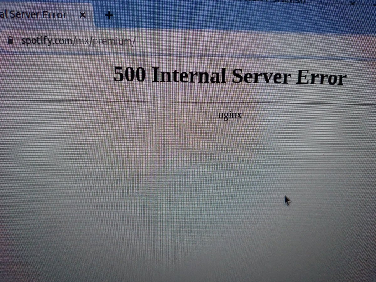 Spotify está caído y yo me quedé sin música. #spotityFail