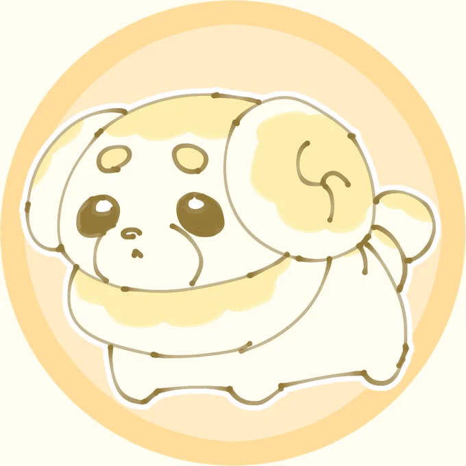 パピモッチ好きのフォロワーにあげた絵 