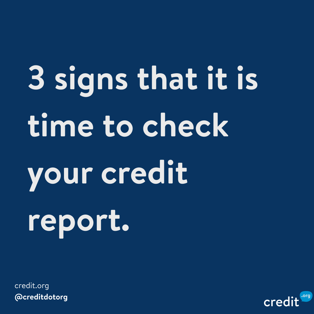 CreditDotOrg's tweet photo. Knowing your credit score is important and this is your reminder to check your credit report more frequently. Here are three signs that it's time to review your credit report:

Read more by visiting the link. 

#fixmycredit #creditreport #creditcoach 

https://t.co/fYdWRA8Qhr https://t.co/gVaWvg7osx