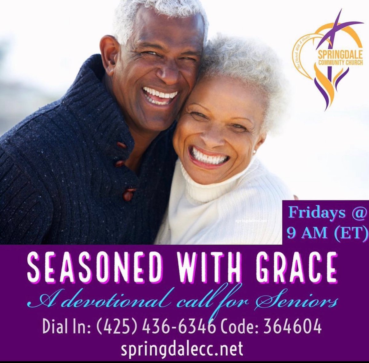 springdale_cc's tweet photo. Calling all Seniors!  Fridays are for you!  Join us for Seasoned with Grace this (and every) Friday! https://t.co/NEHkjua8HB