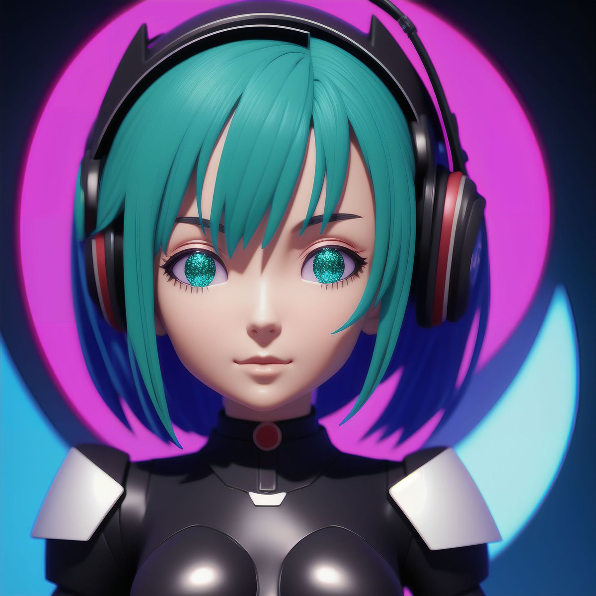 Web3_Cafe's tweet image. ❇️💙❇️ She reminds me of #HatsuneMiku, but with short hair.
#AiArt #NeuralNets #GenerativeArt #FutureArt #AnimeArt #StableDiffusion #MangaArt #DigitalCollectibles #Japanimation #3Dart #DigitalSculpture #CGArt #Animeartstyle #3DAnimeNFTs #cryptocollectibles #DigitalArt #AIartist
