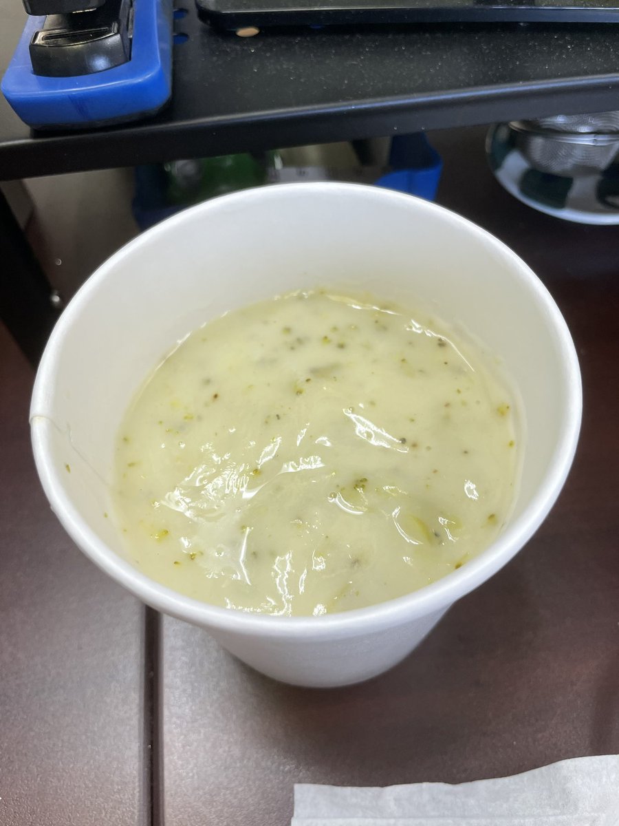 greghurtault's tweet photo. Nothing like ordering AND paying for a LARGE soup combo and getting what amounts to a MEDIUM… C’mon @TimHortons , you have to do better than this… https://t.co/0LwhMynIvV