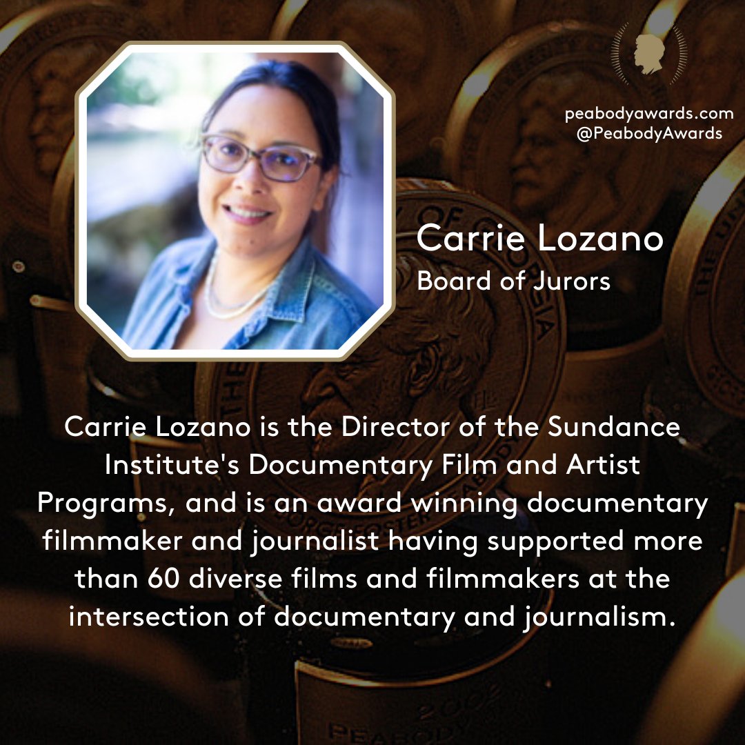 PeabodyAwards's tweet photo. Peabody is thrilled to welcome the award-winning Carrie Lozano (@carrielozano) to our esteemed Board of Jurors and salute the acclaimed John Seigenthaler (@JSeigenthaler) as the Board’s chair! 🏆 🤩

Learn more about our story here: https://t.co/c5O2WSxQDJ
#PeabodyAwards https://t.co/qV126O1j8R