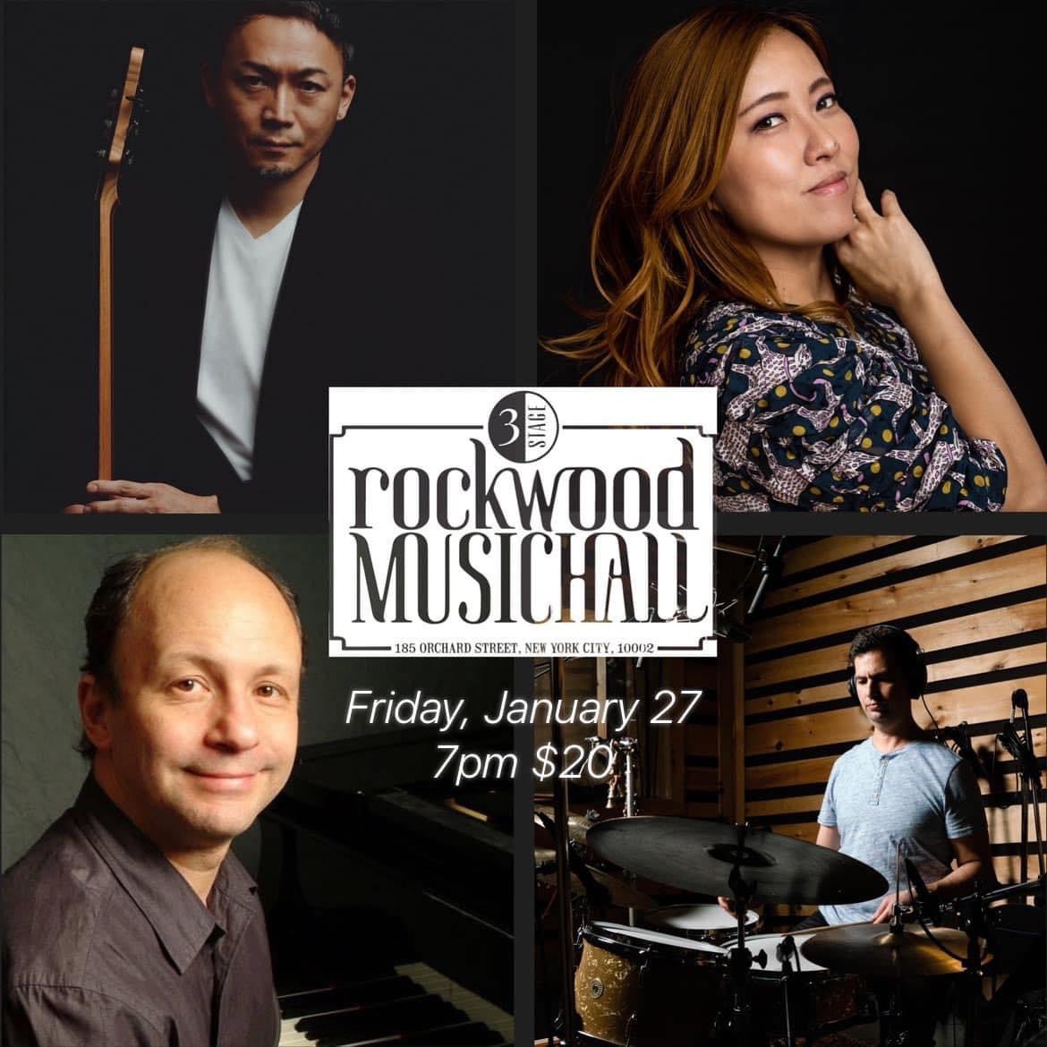 明日 tomorrow💙
ERIKA MATSUO Quartet 
Rockwood Music Hall Stage 3
Birthday Bash 🦋

Friday, January 27th 
7pm (1 set only) $20
<a href="/ErikaMatsuo/">ERIKA MATSUO</a> (Vocals) 
<a href="/heliofalves/">Helio Alves</a> (Piano) 
<a href="/MotoFukushima/">Moto Fukushima</a> (Bass)
Ronen Itzik (Drums) 

<a href="/RockwoodNYC/">Rockwood Music Hall</a> stage 3
185 Orchard St, New York