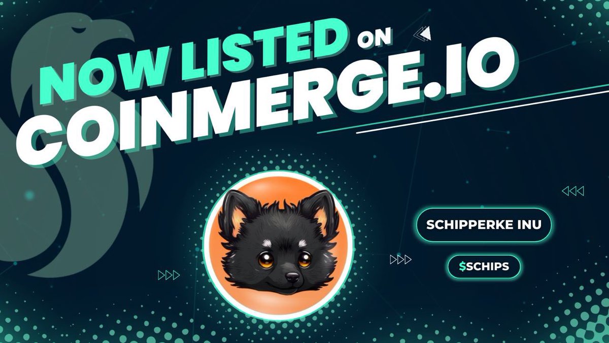 coinmerge's tweet photo. ⭐️New Listing - Schipperke Inu⭐️
@SchipperkeInu is now live on https://t.co/qi3M4xmWuK | The All-In-One Crypto Social Media Platform.
Learn more about $SCHIPS on their Project Page: https://t.co/g5m6AJtIRX
Chat, Chart, Trade & Vote to win a Free Banner Ad!💥
#SCHIPS https://t.co/iKiWmyfc7p