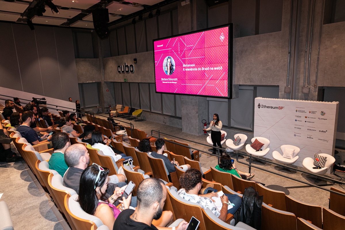 Ethereum_Brasil's tweet image. Yesterday was the anniversary of the city of São Paulo and why not remember last year&apos;s #EthereumSP? Tell us about your experience, what you liked the most and would like to see it in the next edition.
#web3 #ethsp