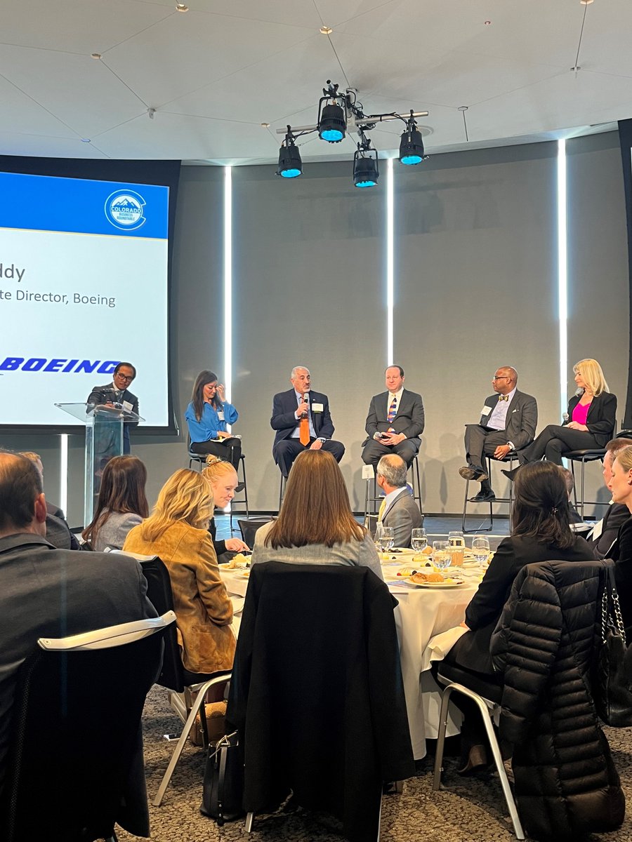 COSucceeds's tweet photo. .@Boeing CO Site Director &amp; @COSucceeds Board Chair Dave Eddy at @ColoradoBRT #SOTS2023 on the impact of #HomegrownTalent: “The amount of impact the project created with just a few resources from the nonprofits who started that work was incredible.” More: https://t.co/eXnkUY0bsE https://t.co/XMI2YOaMJZ