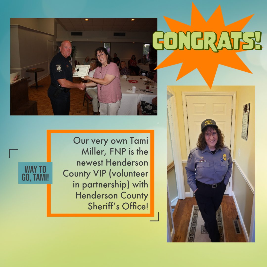 TheFMRTGroup's tweet image. We want to send a huge CONGRATULATIONS to our APMP Tami Miller, who graduated from the Henderson County Sheriff's Citizen's Academy! 🎉 We are so proud of you, Tami! We look forward to all you'll do as a Henderson County VIP! 🎉#citizensacademy #lawenforcement #sheriffsoffice
