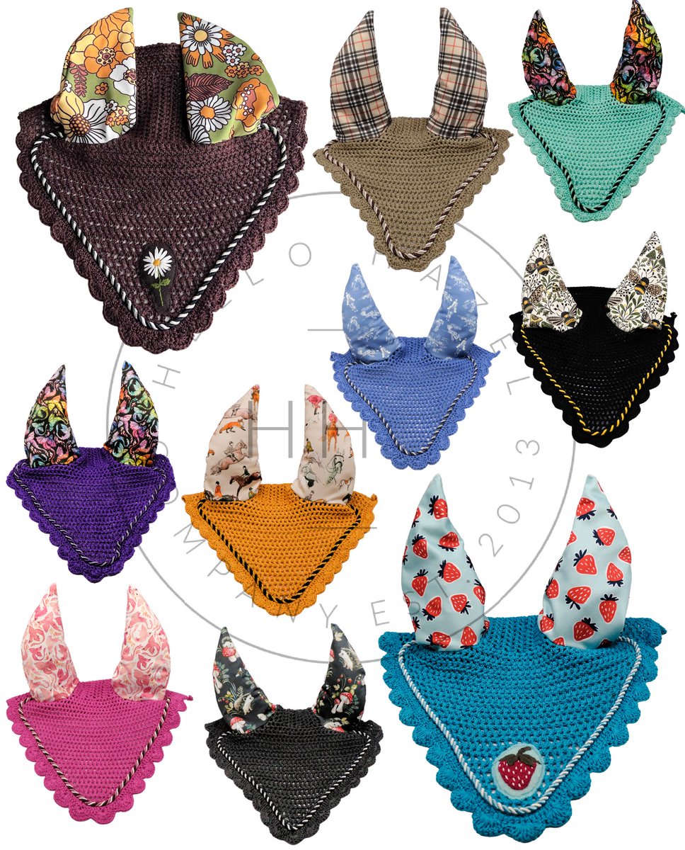 HelloHazelCo's tweet image. Is your horse ready for fly season?? We have lots of cute and classy ear bonnets  🐴 etsy.com/shop/hellohaze…